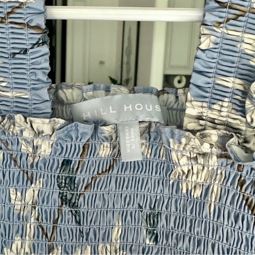 Hill House Tiny Ellie Nap Dress Diane Hill Blue Chinoiserie - 9/10Y - Picture 2 of 4